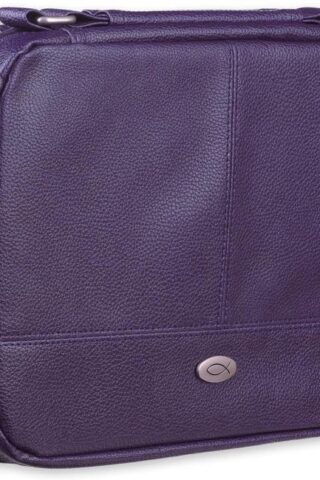 1220000721500 Inspirational Vegan Leather Two-fold Organizer Bible Cover for Women