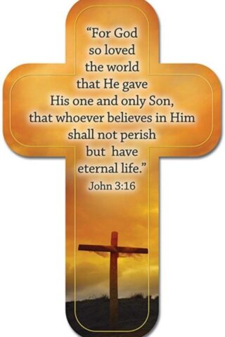 6006937095717 John 3:16 Cross Bookmark Set