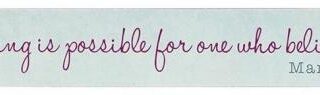 6006937126060 Everything is Possible Magnetic Strip - Mark 9:23