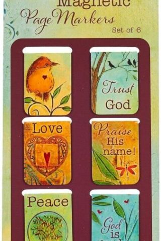 6006937130517 Set of 6 Peace Love God Peaceful Thoughts Inspirational Magnetic Bible Verse Boo