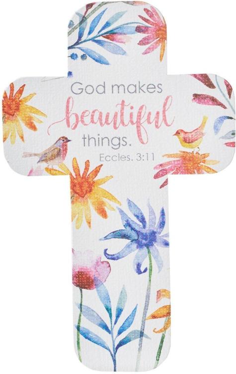 6006937138223 God Makes Beautiful Things Cross Bookmark Set - Ecclesiastes 3:11