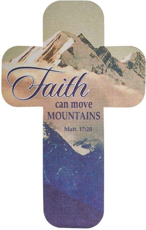 6006937138810 Faith Can Move Mountains Cross Bookmark Set - Matthew 17:20