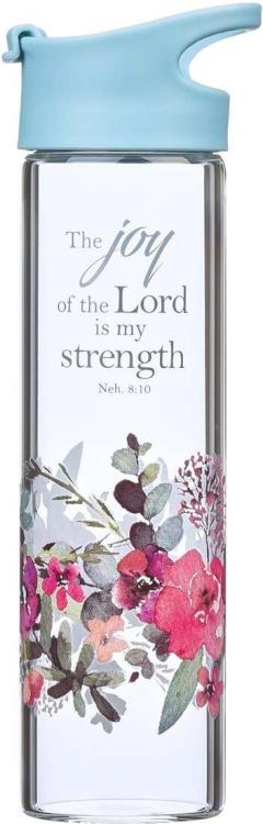 6006937142794 Joy Of The Lord Glass Water Bottle