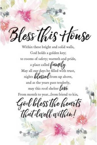 737682050237 Bless This House (Plaque)
