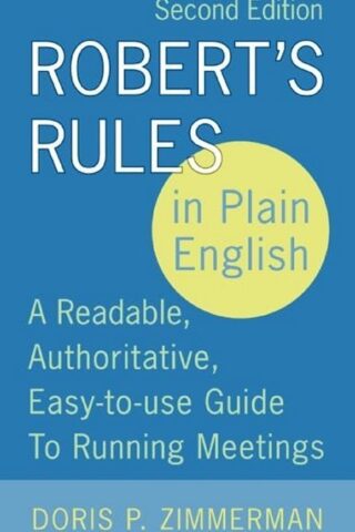 9780060787790 Roberts Rules In Plain English