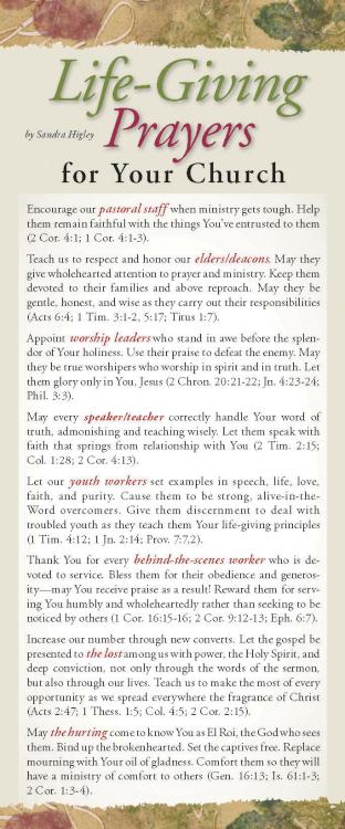 9781576839119 Life Giving Prayers For Your Church 50 Pack