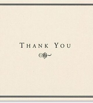 9781593591069 Black And Cream Thank You Note Cards