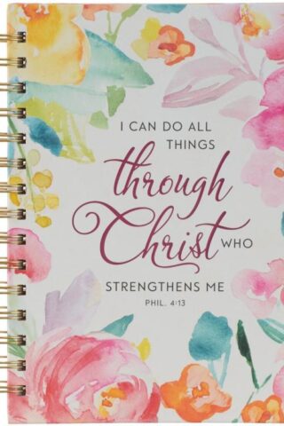 9781639520657 Journal w/Scripture for Women All Things Through Christ Philippians 4:13 Bible V