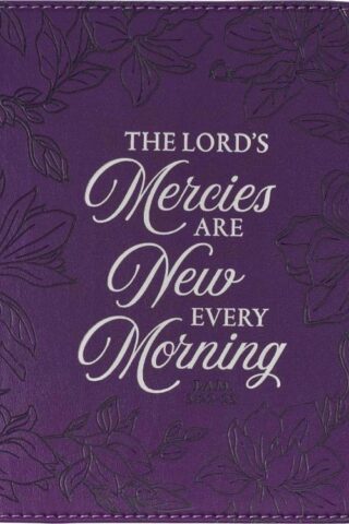 9781639526895 New Mercies Purple Floral Handy Sized Journal Lamentations 3:22-23