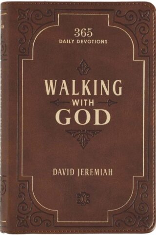 9781642721515 Walking with God Devotional - Brown Faux Leather Daily Devotional for Men & Wome