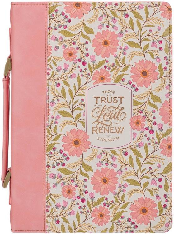 1220000722545 Premium Fashion Vegan Leather Bible Cover for Women: Those Who Trust in The Lord